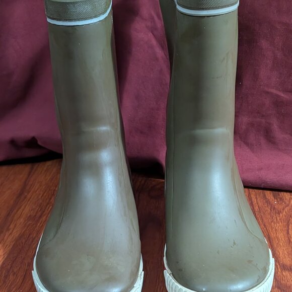 Tretorn Rainboot Womens 8/38 Olive Army Green Fleece Lined SE-25466 Heisingborg - Picture 4 of 11